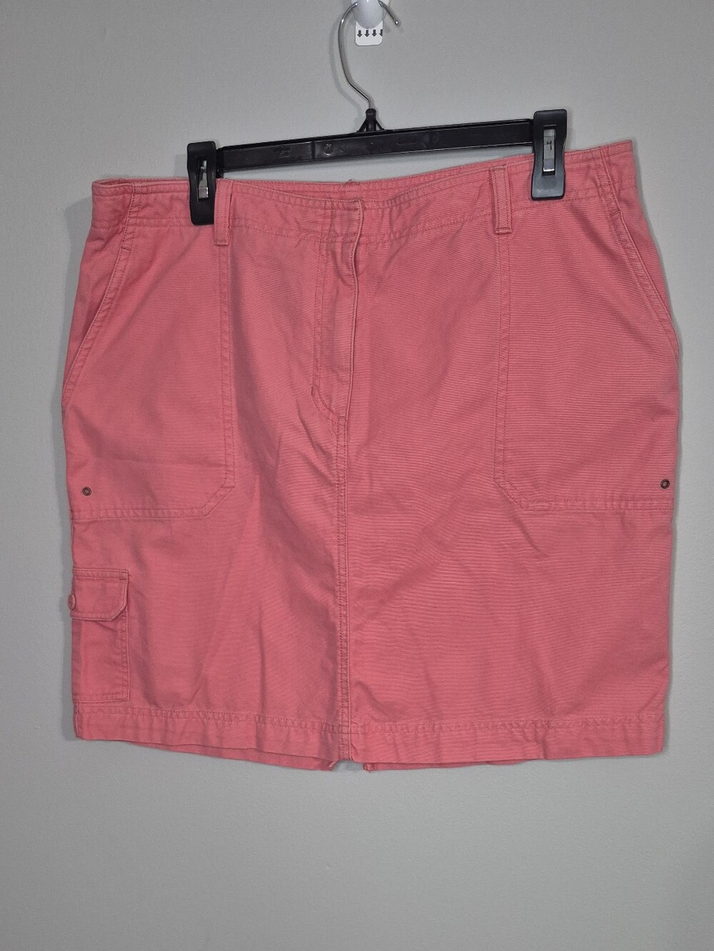 Jones New York Signature Coral Zip-Front Skirt Size 14